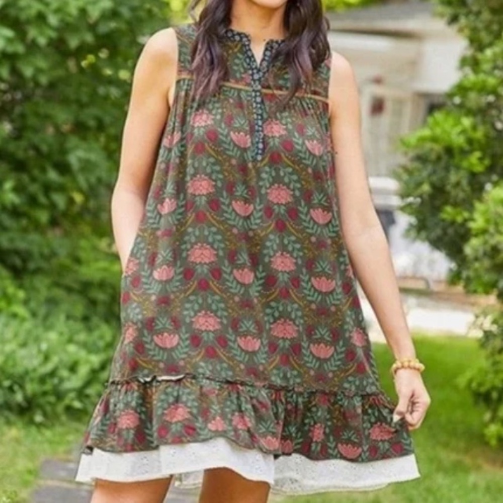 Matilda Jane green Breaking New Ground shift dress size medium